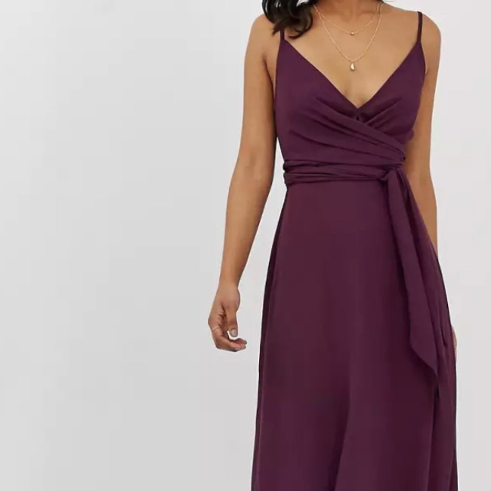 ASOS Multi-way Wrap Front Maxi Dress